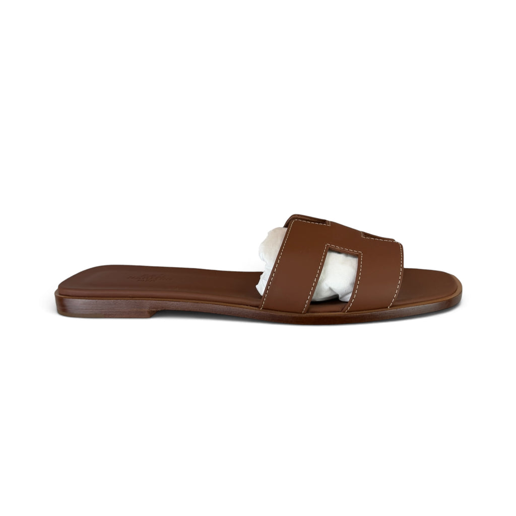 Hermes Women’s Oran Gold Sandals