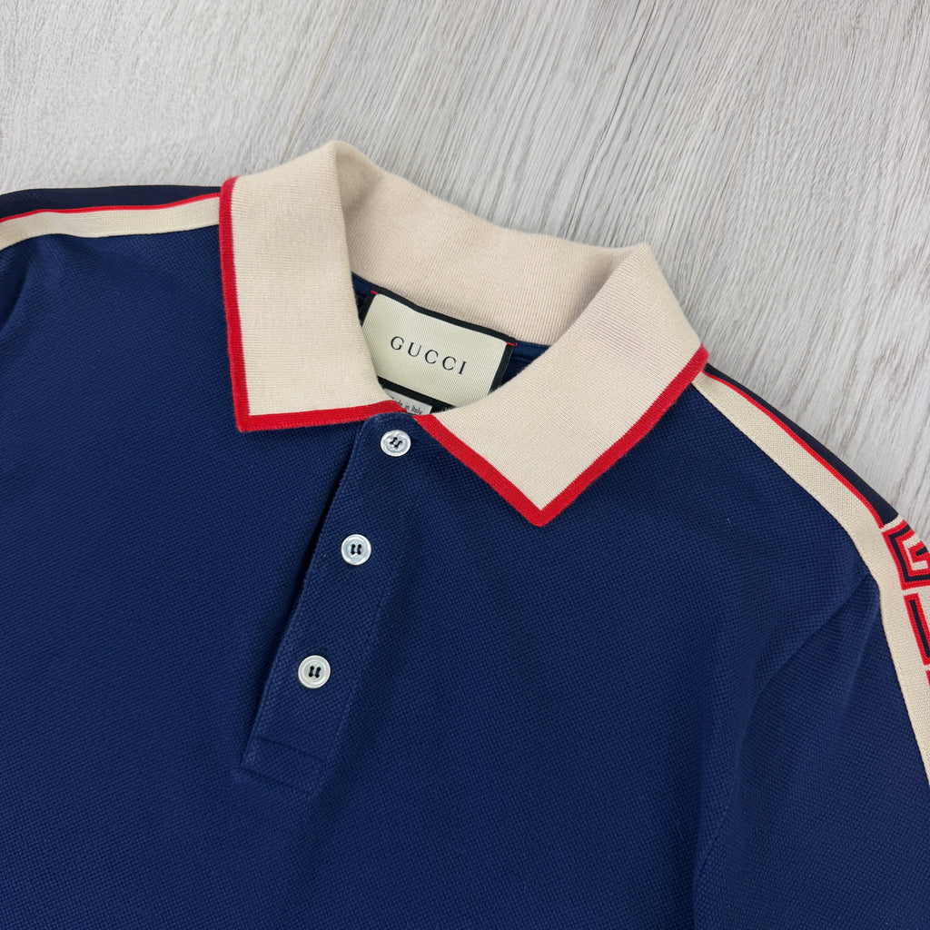 Gucci Men’s Navy Polo - Fit S/M