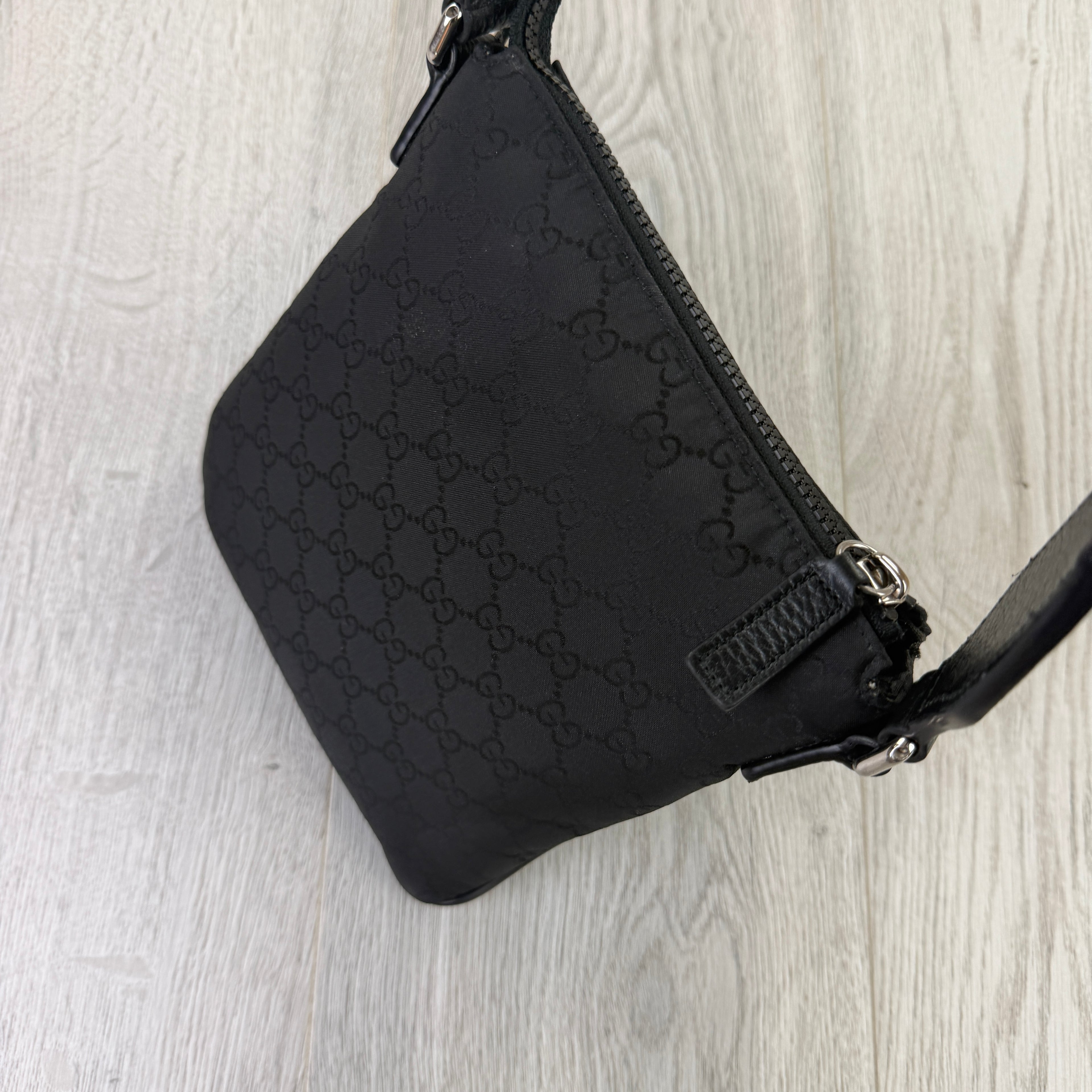 Gucci Men’s GG Black Small Side Bag