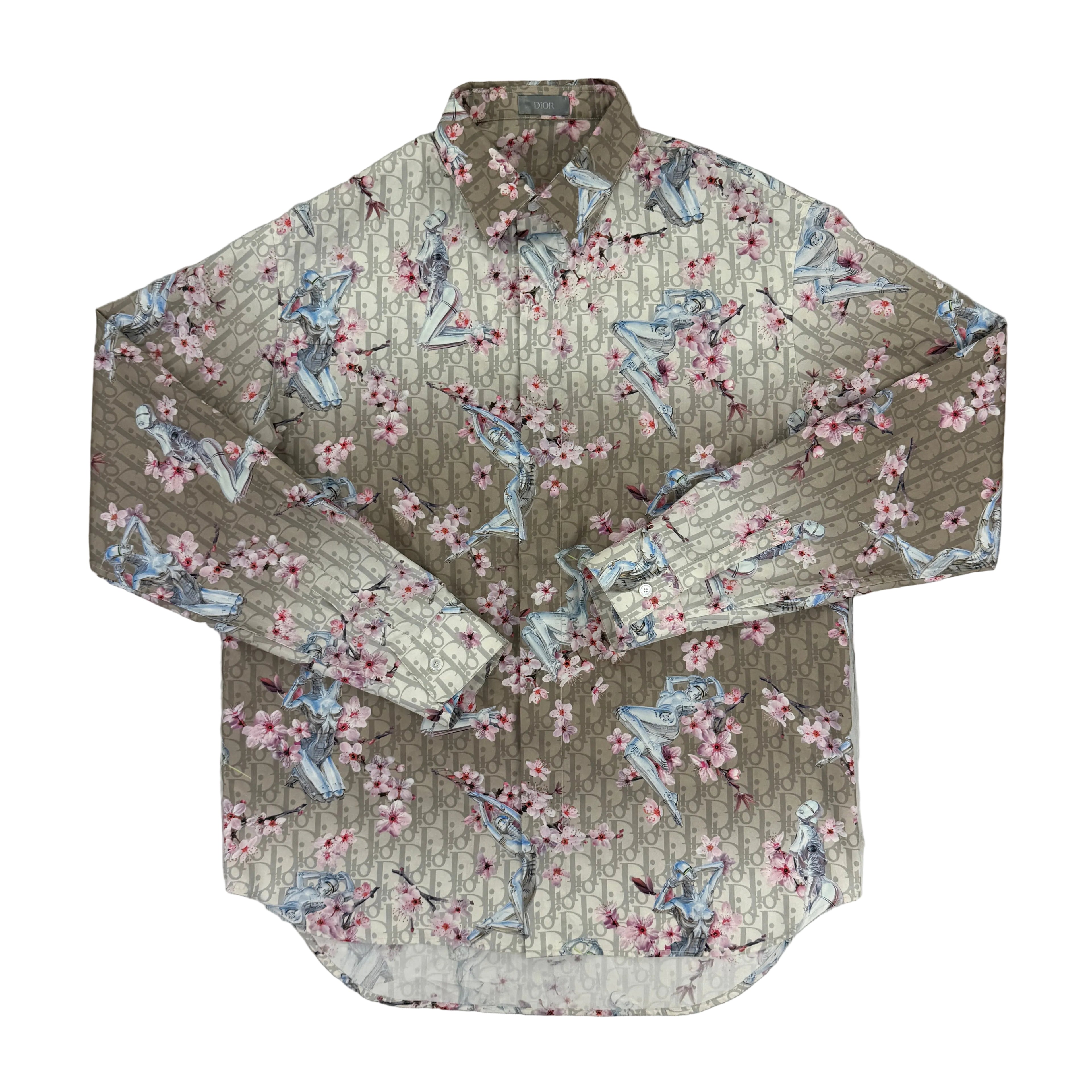 Dior Men's Hajime Sorayama Oblique Longsleeve Shirt - 38 (Medium)
