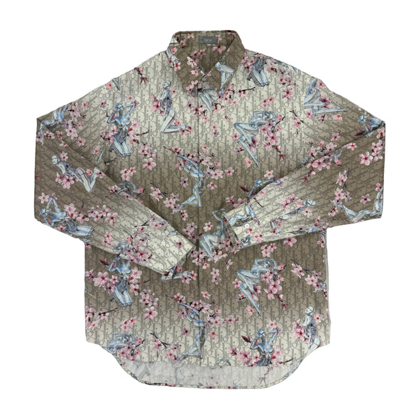 Dior Men's Hajime Sorayama Oblique Longsleeve Shirt - 38 (Medium)