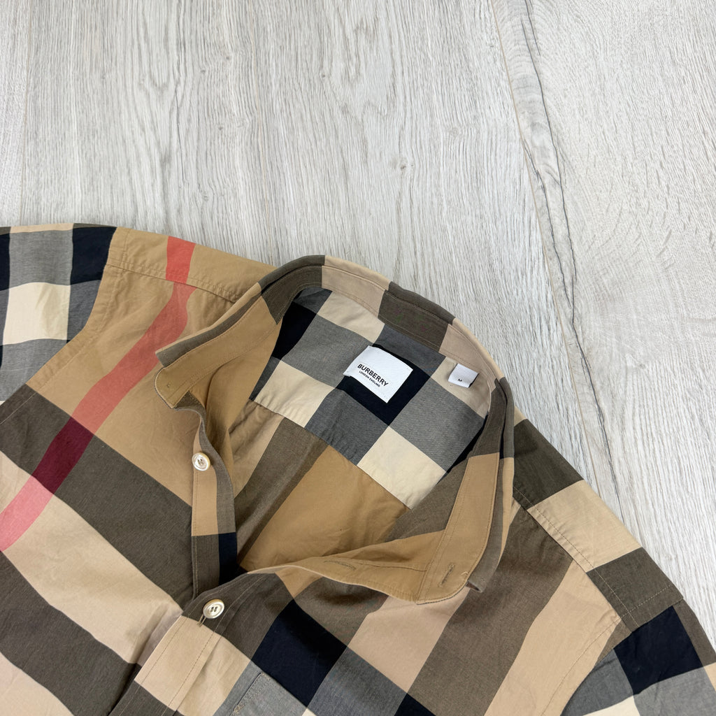 Burberry Men’s Button Up Short-sleeve Shirt - Medium