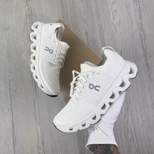 On Running Cloudswift 4 All White Trainers