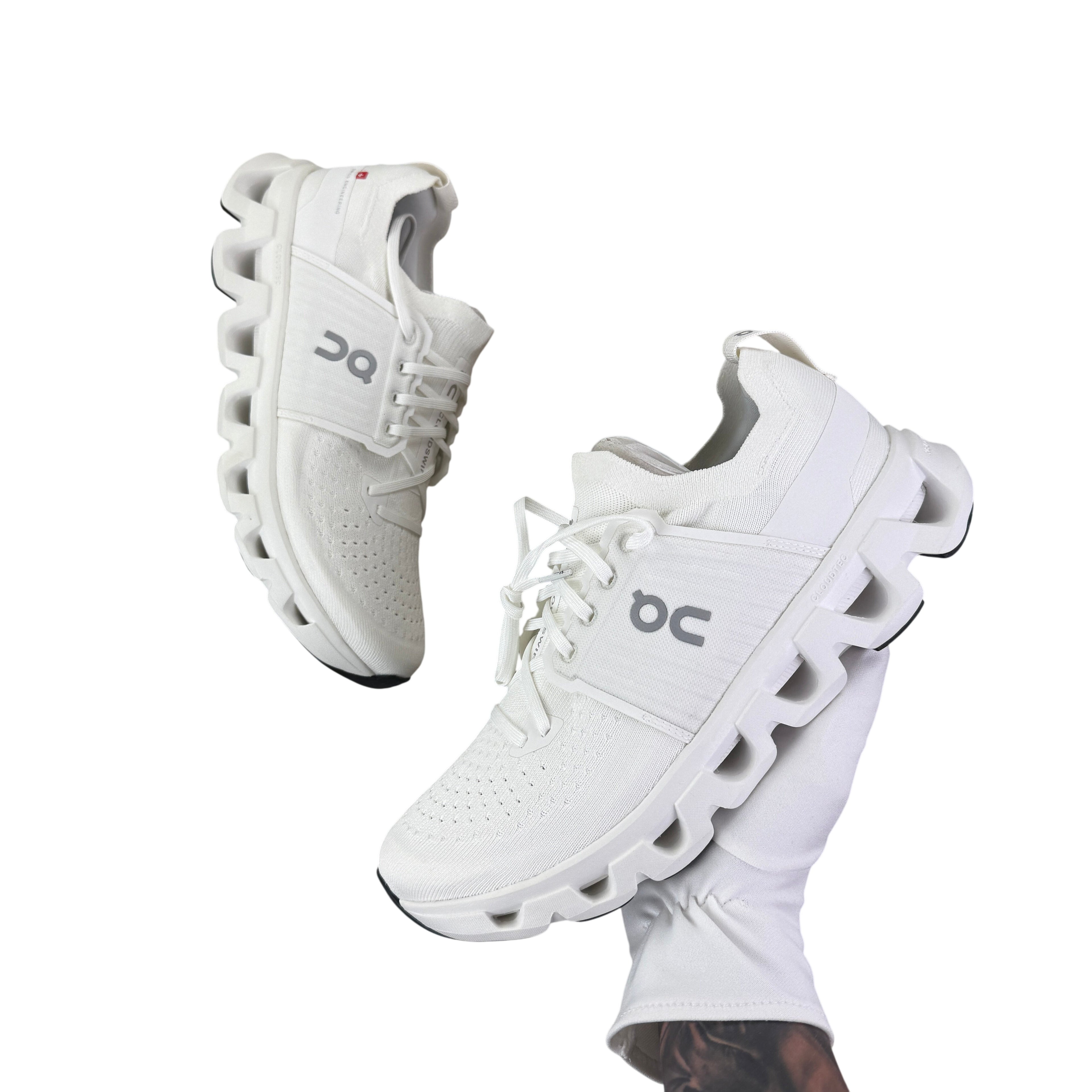 On Running Cloudswift 4 All White Trainers