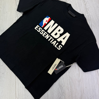 Essentials x NBA Men’s Black T-shirt & Short Set