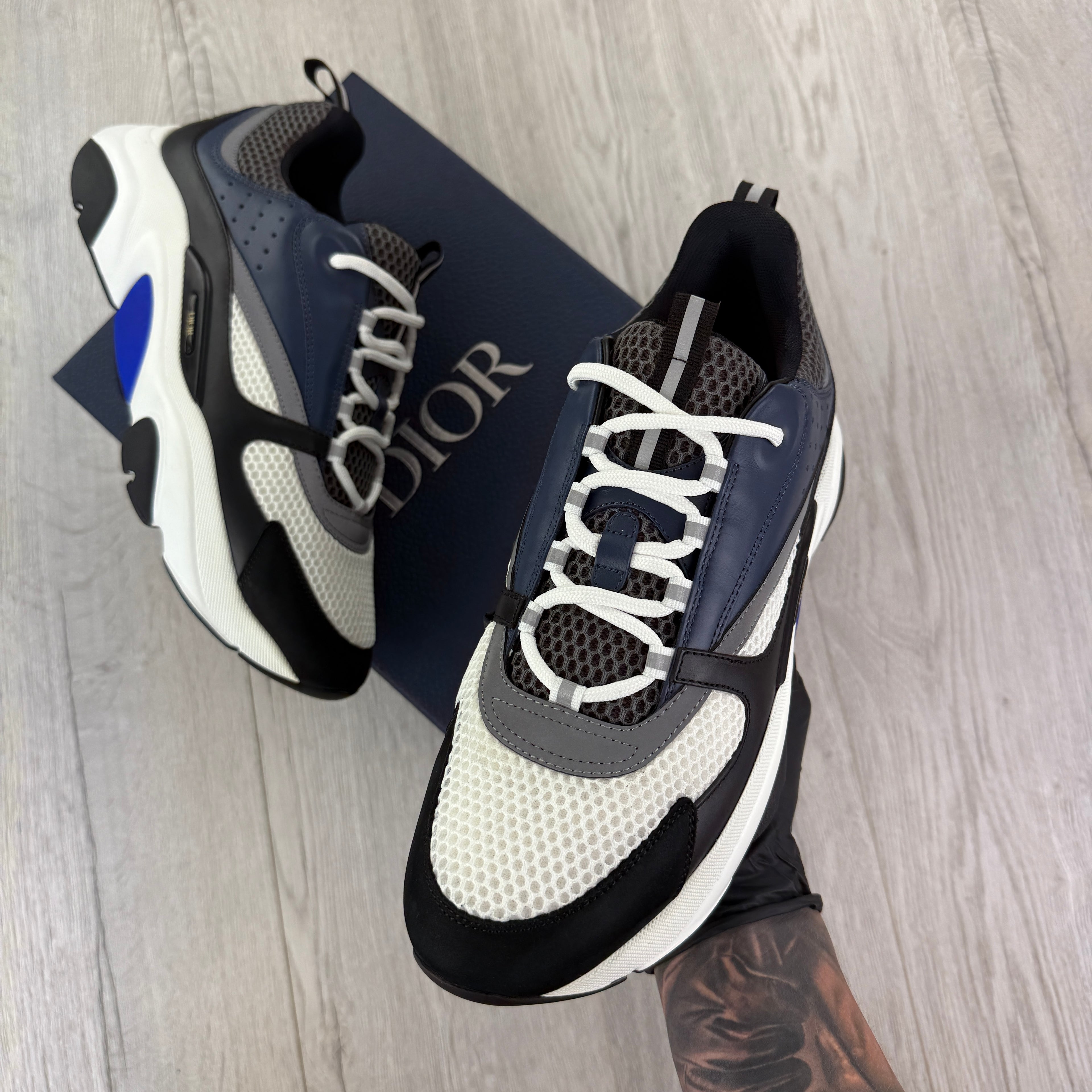 Dior B22 Men’s Navy Runners - 44 (Fit Uk 10/10.5)