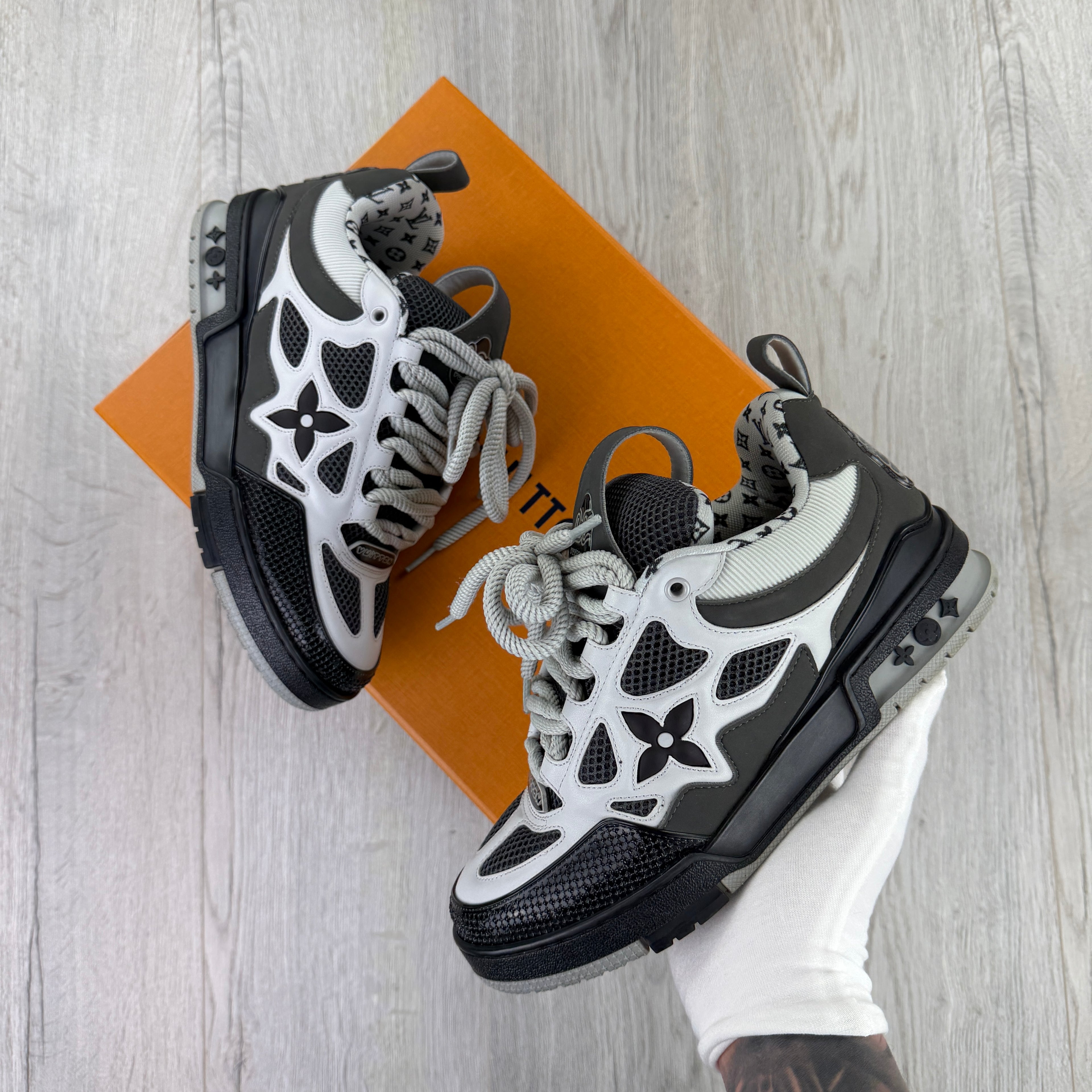 Louis Vuitton Men’s Black & Grey Skate Trainers - Uk 6.5 (Fit Uk 7.5)