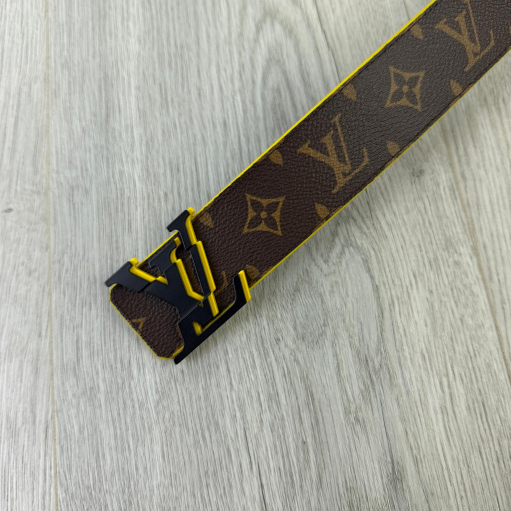 Louis Vuitton Men’s Brown / Yellow Monogram Belt - 90 (Uk 28-34)