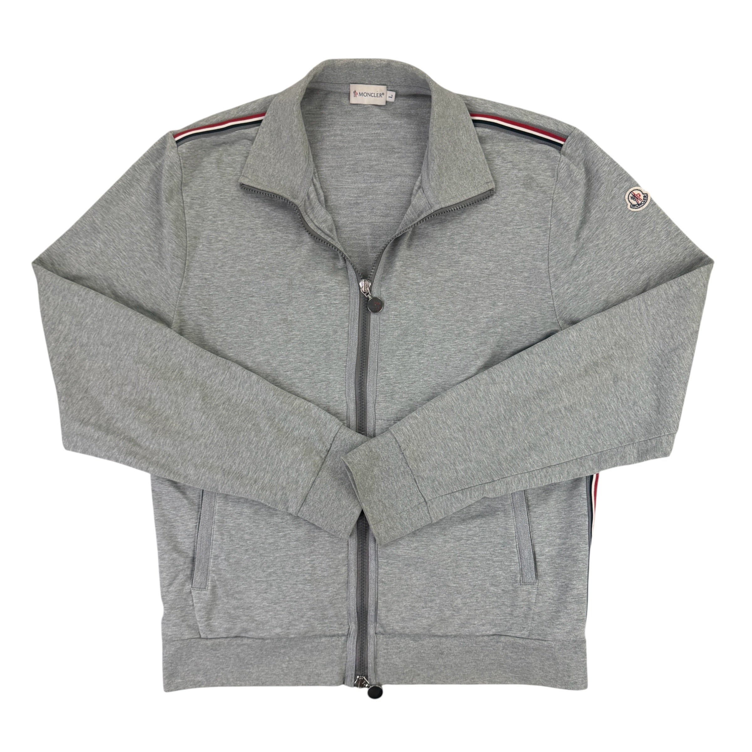 Moncler Men’s Maglia Grey Zip-up  Cardigan - Large Slim