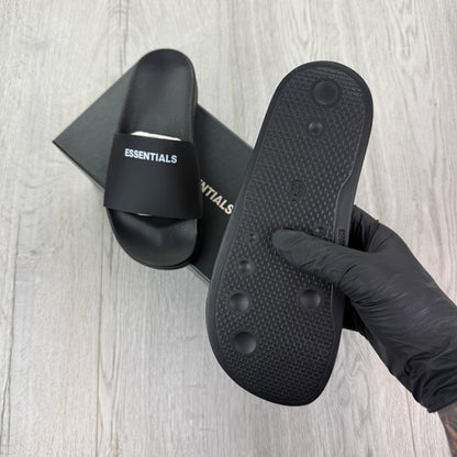 Essentials Men’s Black Sliders