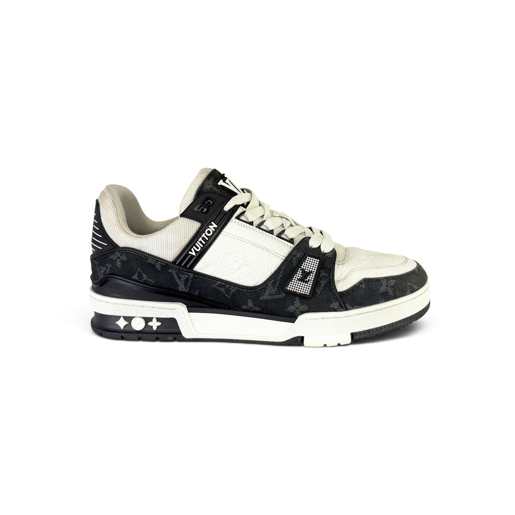 Louis Vuitton Men’s Black & White Low Trainers - Uk 6 (Fit 7)