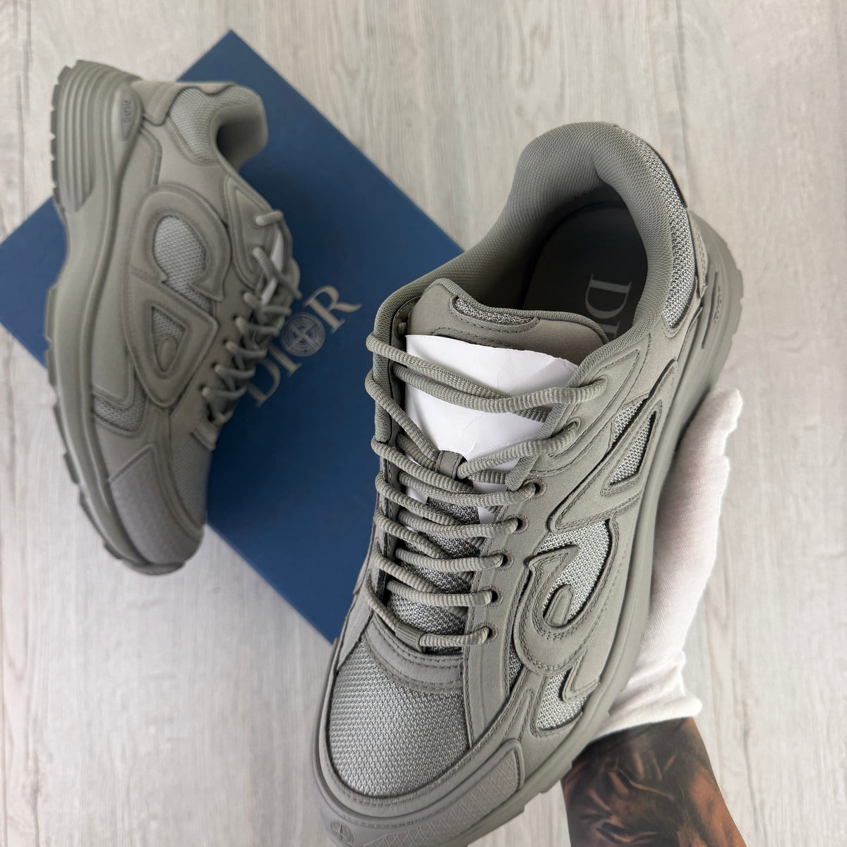 Stone Island x Dior B30 Men’s Grey Trainers - 44 (Uk 10)