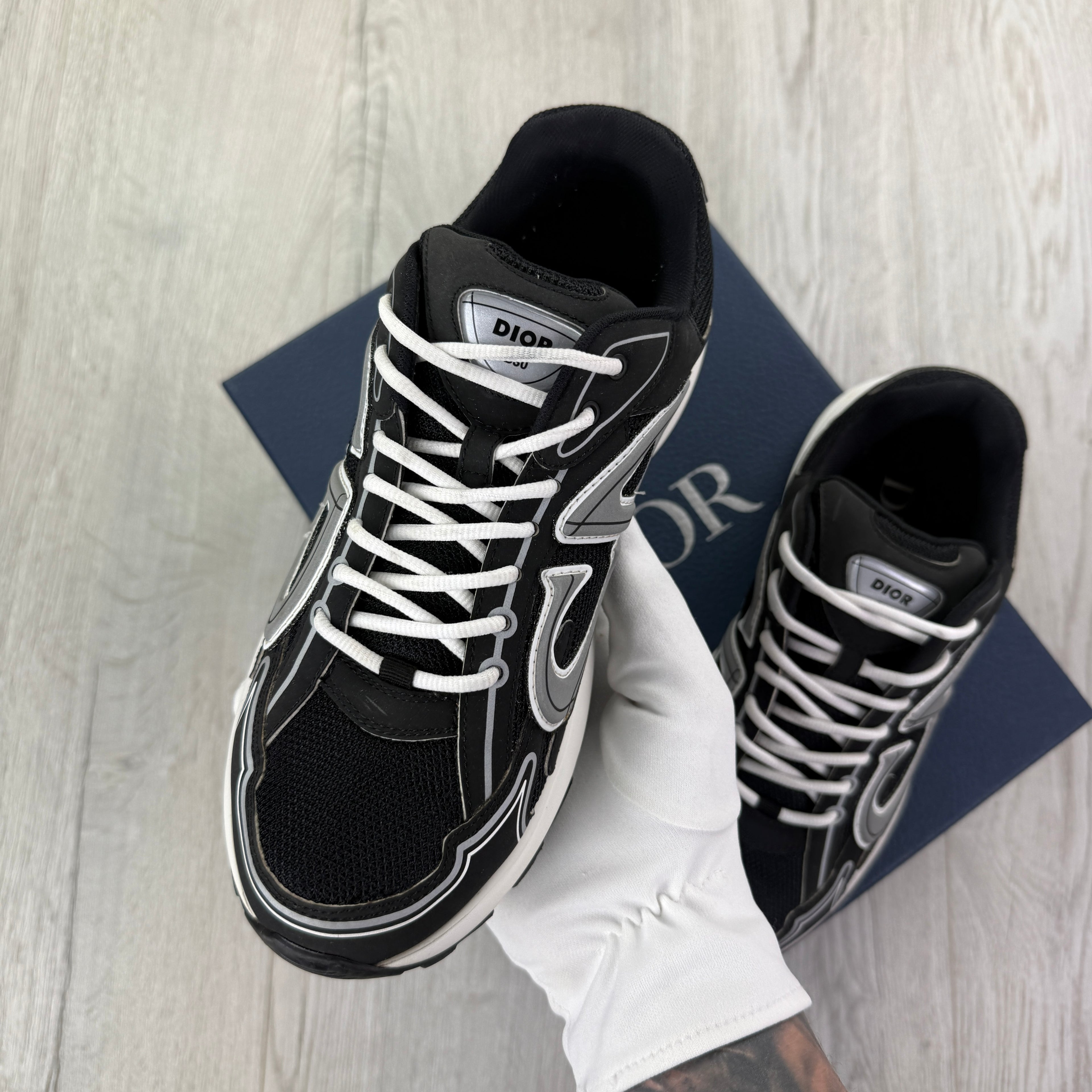 Dior B30 Men’s Black & White Trainers - 41 (Fit Uk 7)