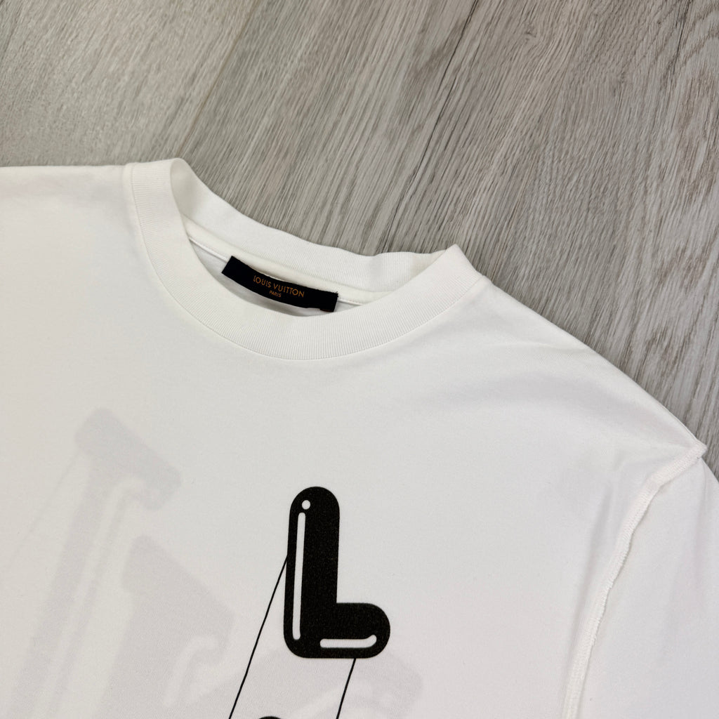 Louis Vuitton Men’s White T-shirt - Medium