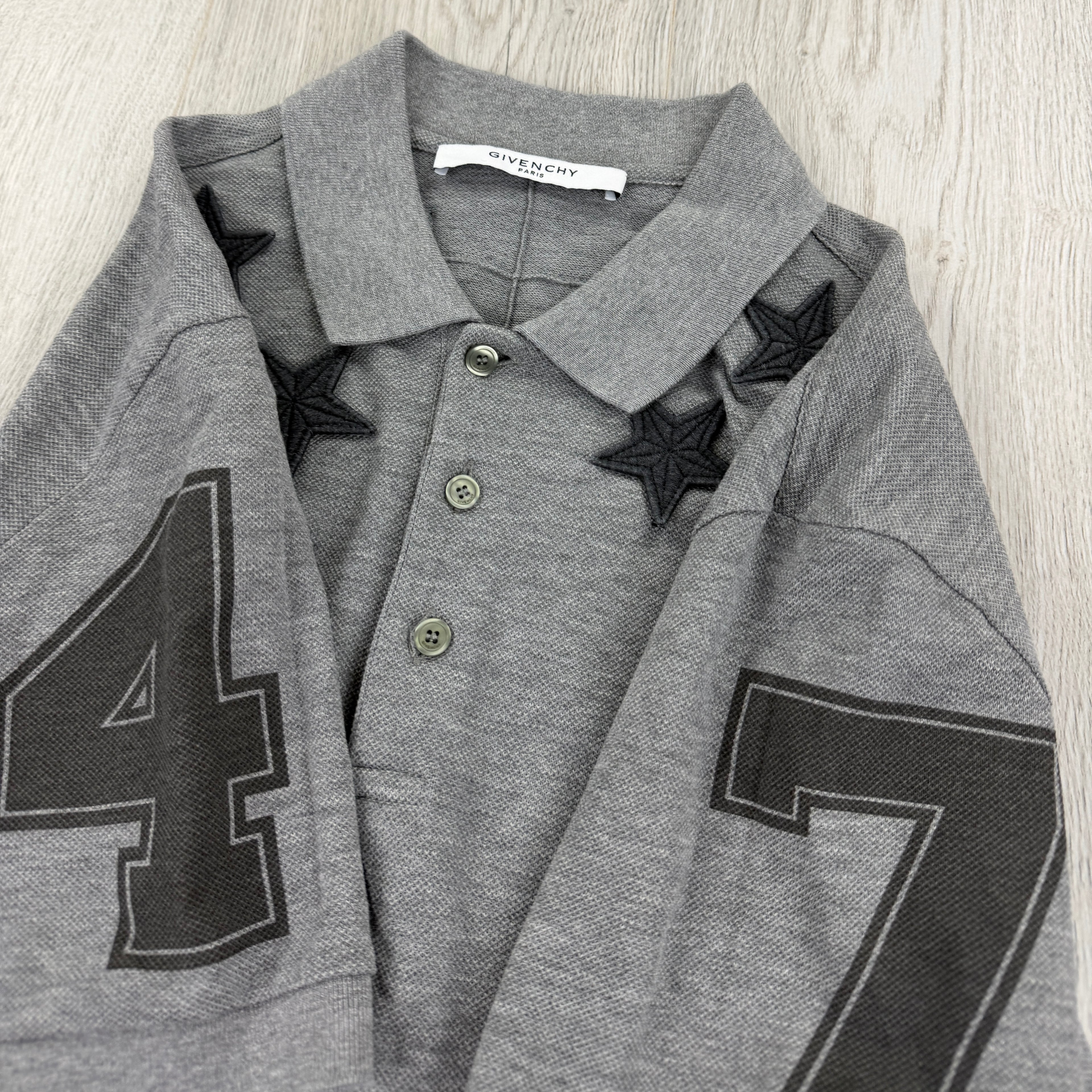 Givenchy Men’s Grey Polo Shirt - Large Slim