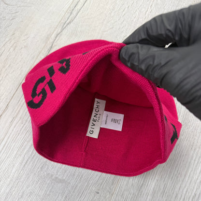 Givenchy Men’s Pink Wool Beanie