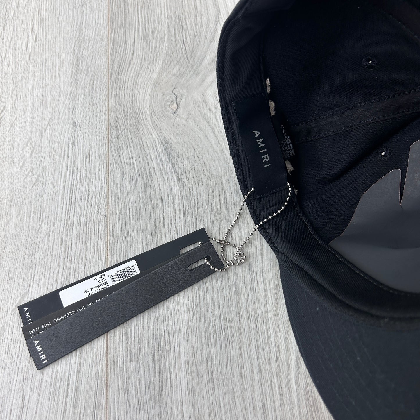 Amiri Men’s 22 Fitted Flat Black Cap