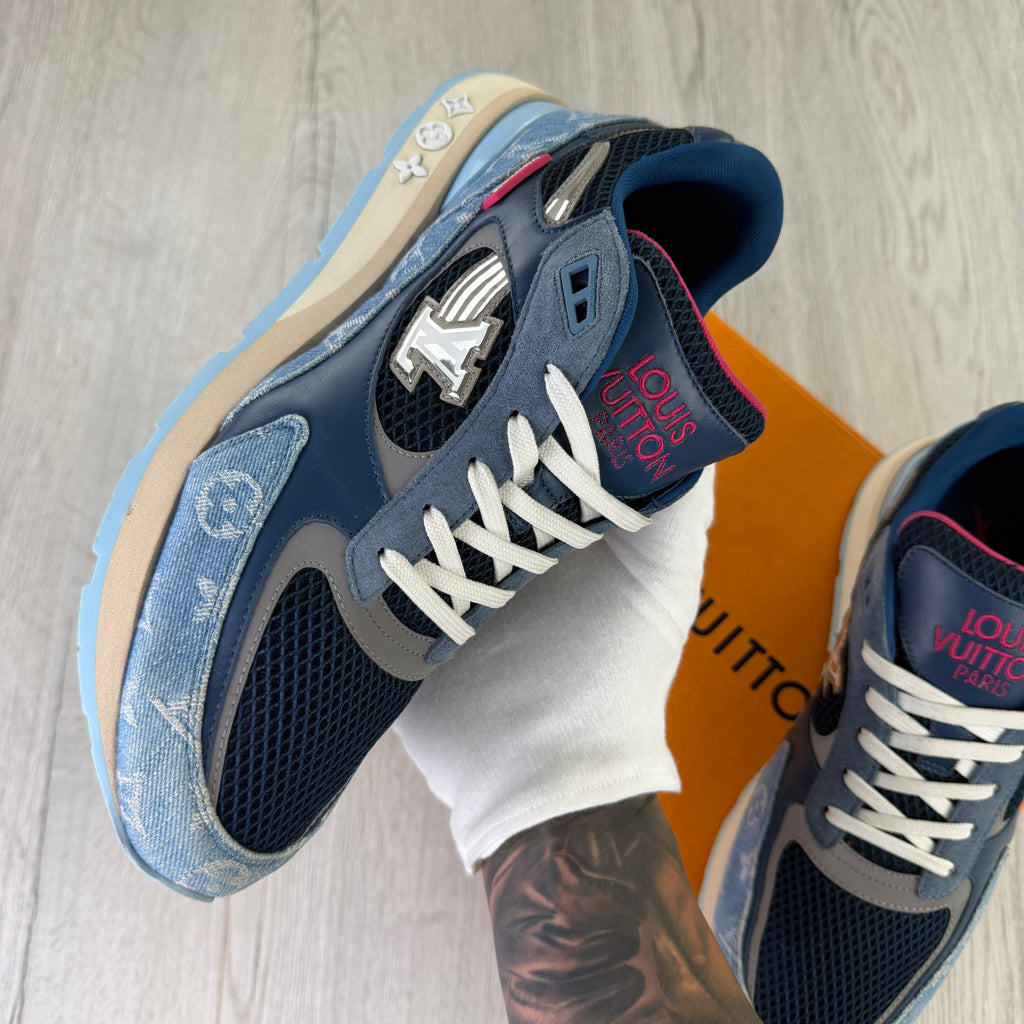 Louis Vuitton Men’s Blue Run Away Trainers - Uk 10 (Fit Uk 10.5)