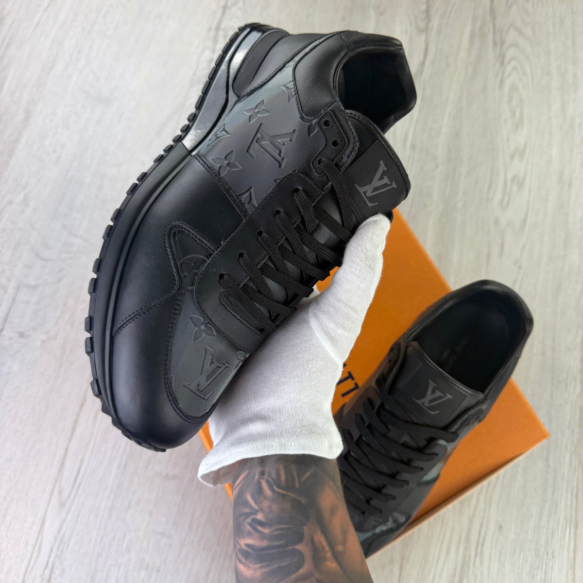 Louis Vuitton Men’s Black Run Away Trainers - Uk 9 (Fit 9.5)