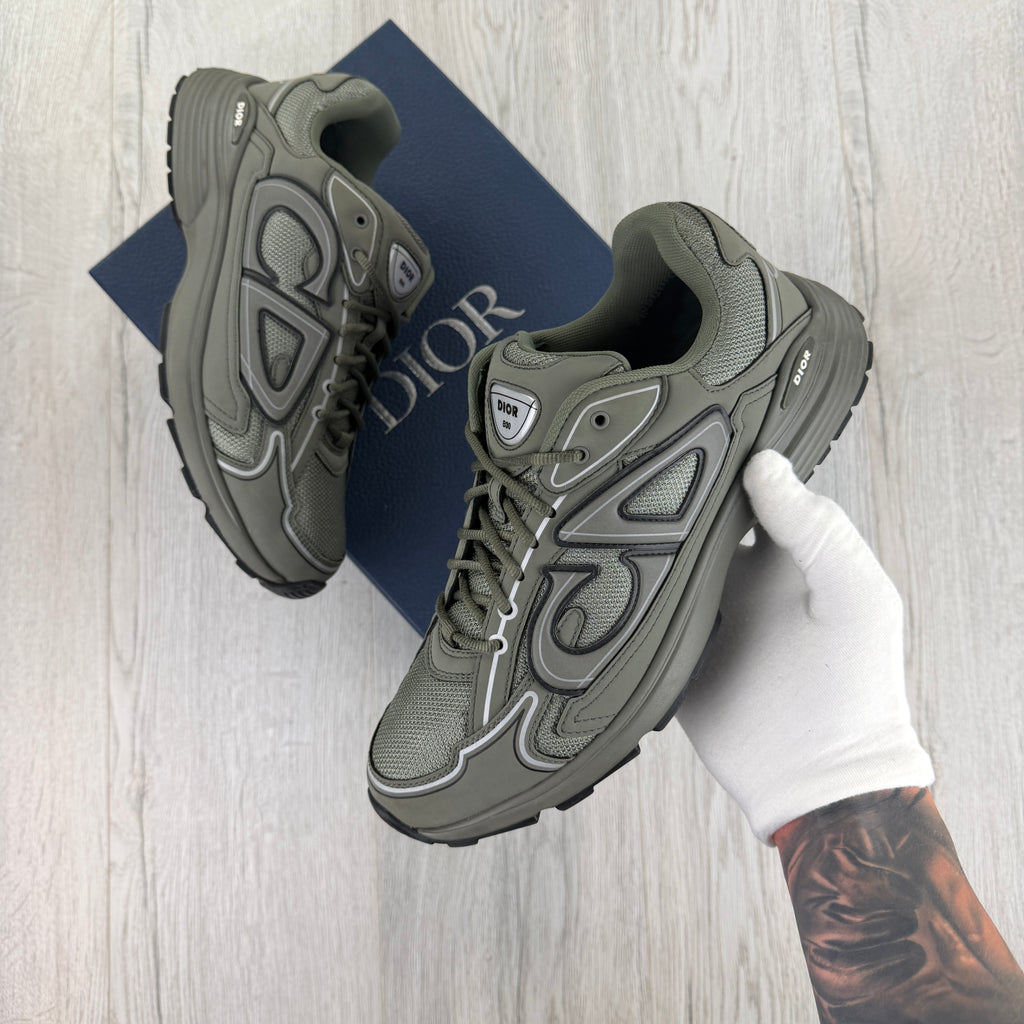 Dior B30 Men’s Khaki CD Mesh Trainers - 45 (Fit Uk 11)