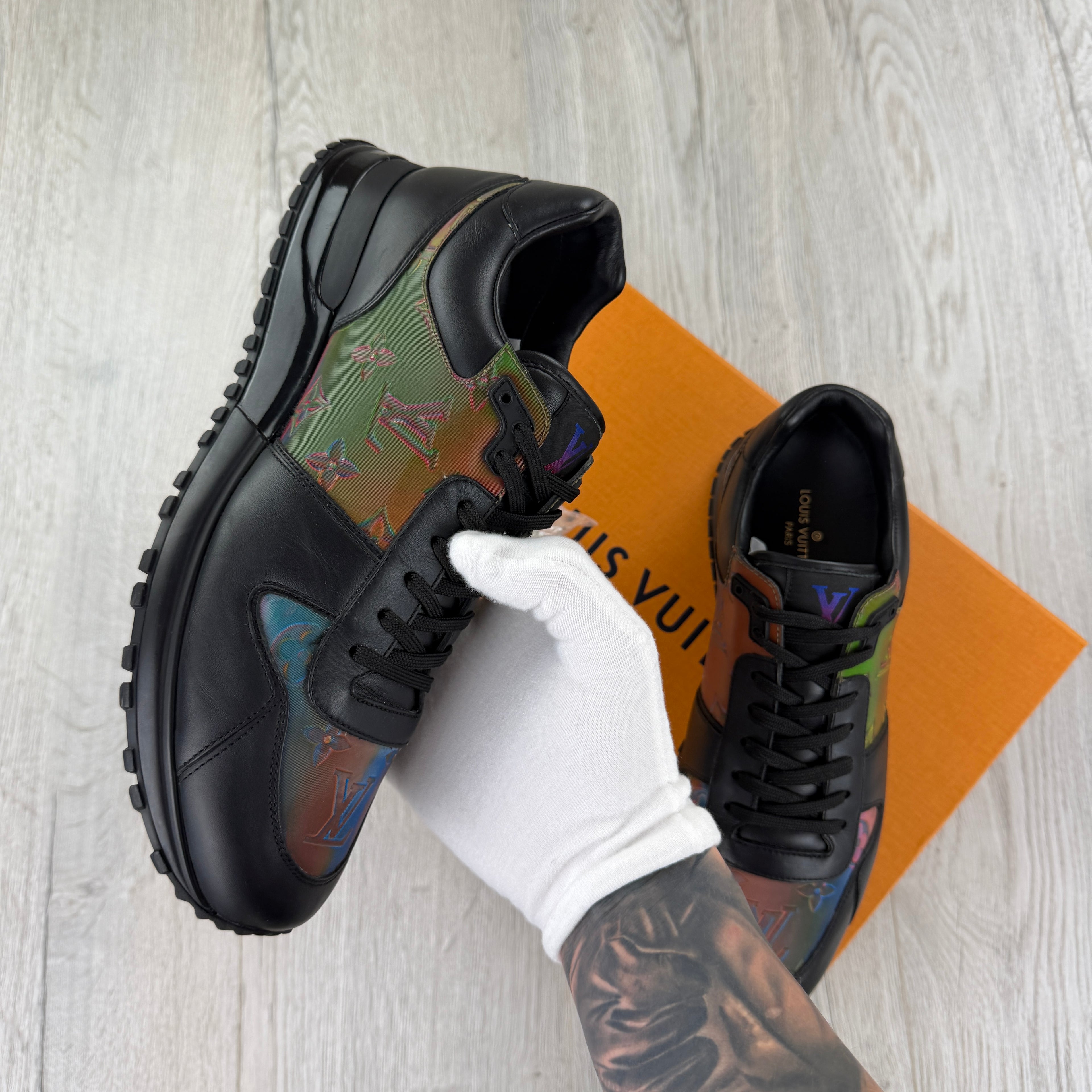 Louis Vuitton Men’s Prism Leather Run Away Trainers - UK 6.5 (Fit 7)