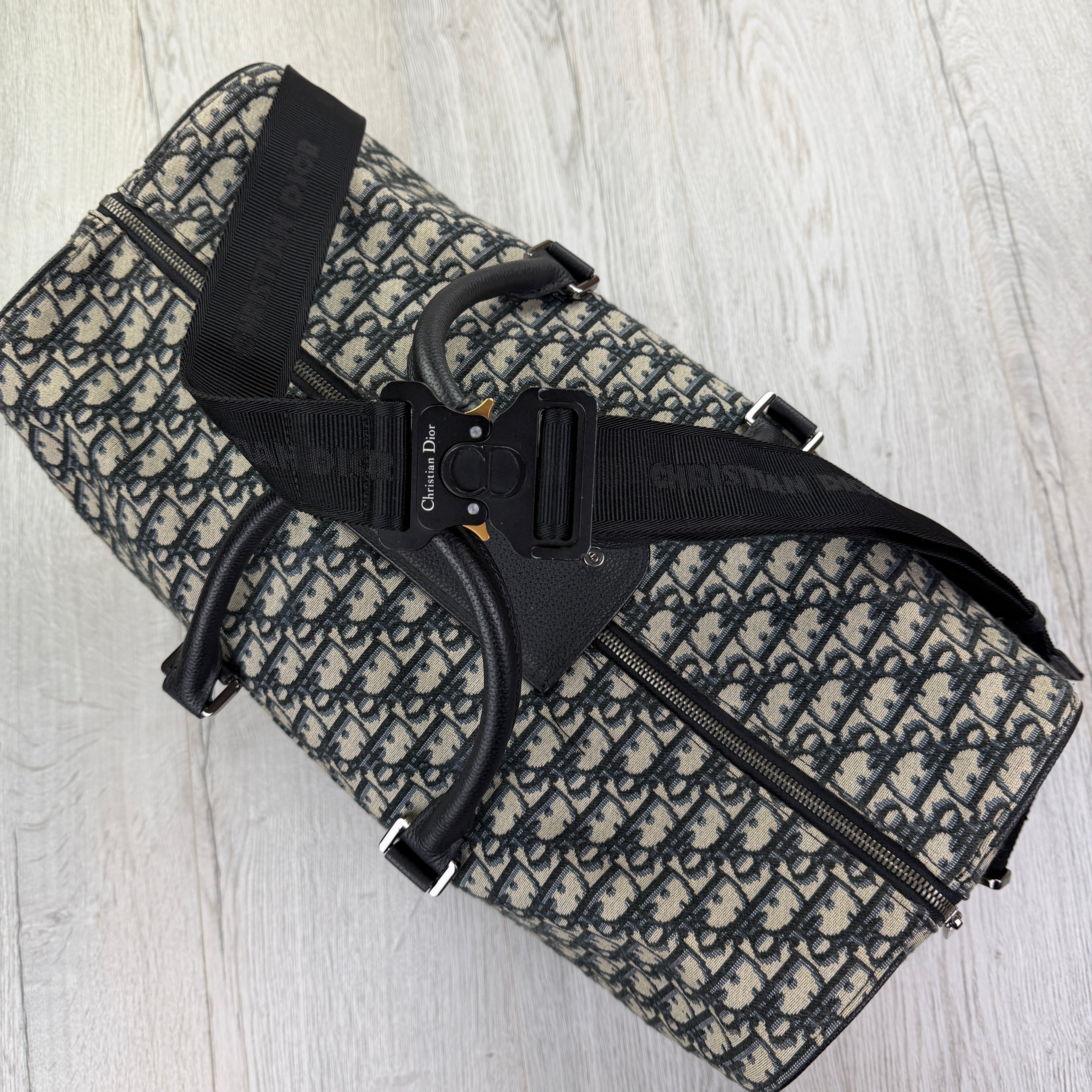 Dior Oblique Jacquard Lingo 50 Boston Bag Travel Bag