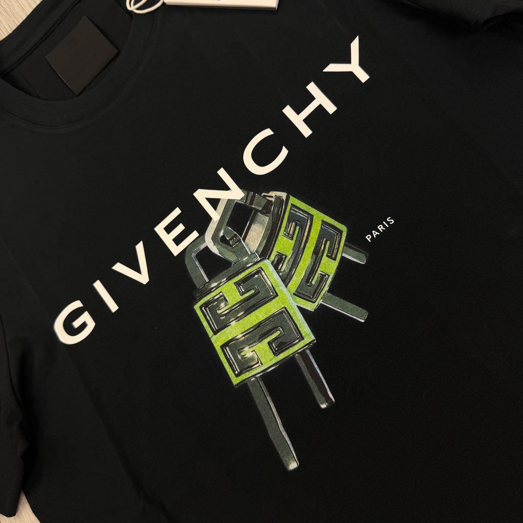 Givenchy Men’s Black Lock T-shirt