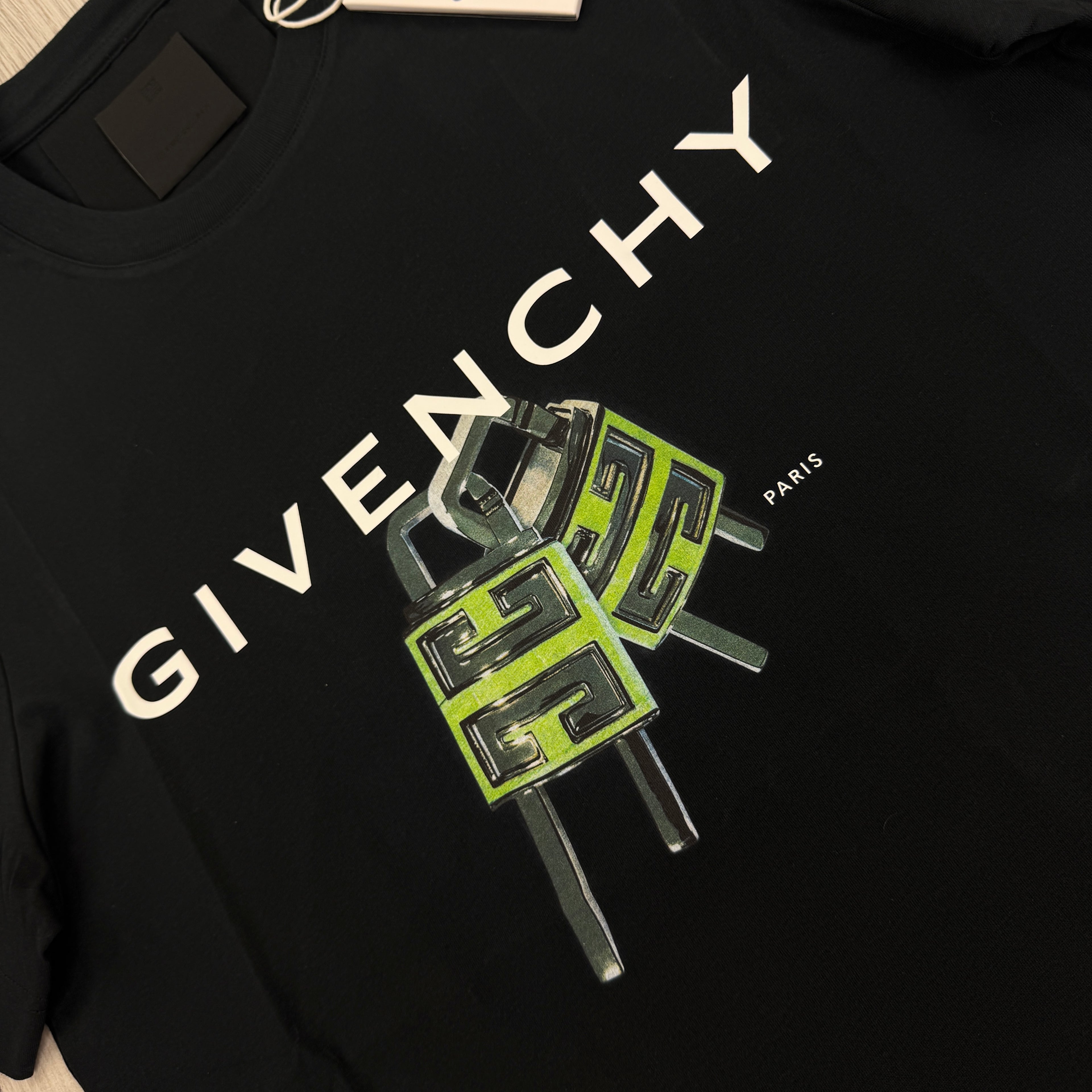 Givenchy Men’s Black Lock T-shirt
