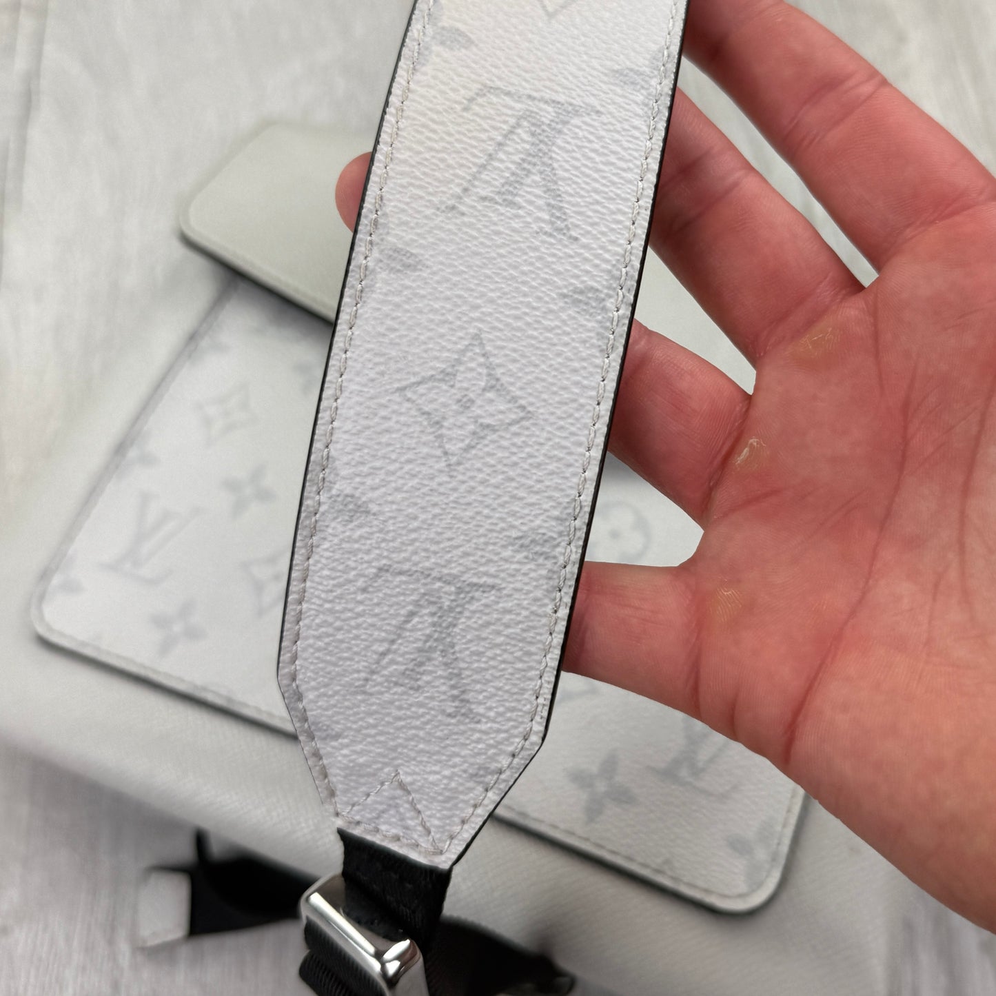 Louis Vuitton 2020 Taigarama Outdoor Flap White Messenger Bag