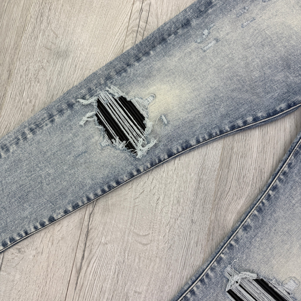 Amiri MX1 Men’s Blue Distressed Jeans