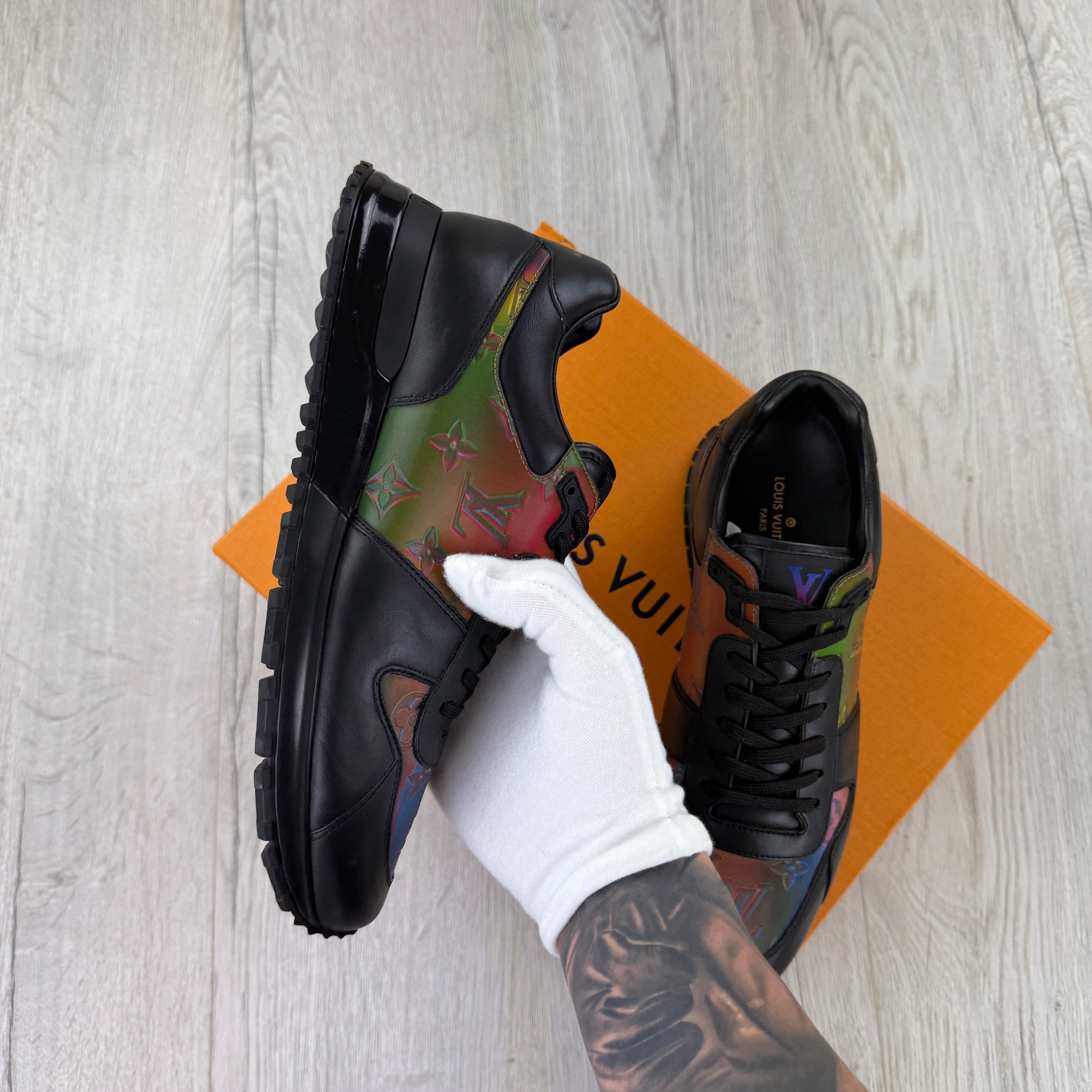 Louis Vuitton Men’s Prism Leather Run Away Trainers - UK 6.5 (Fit 7)