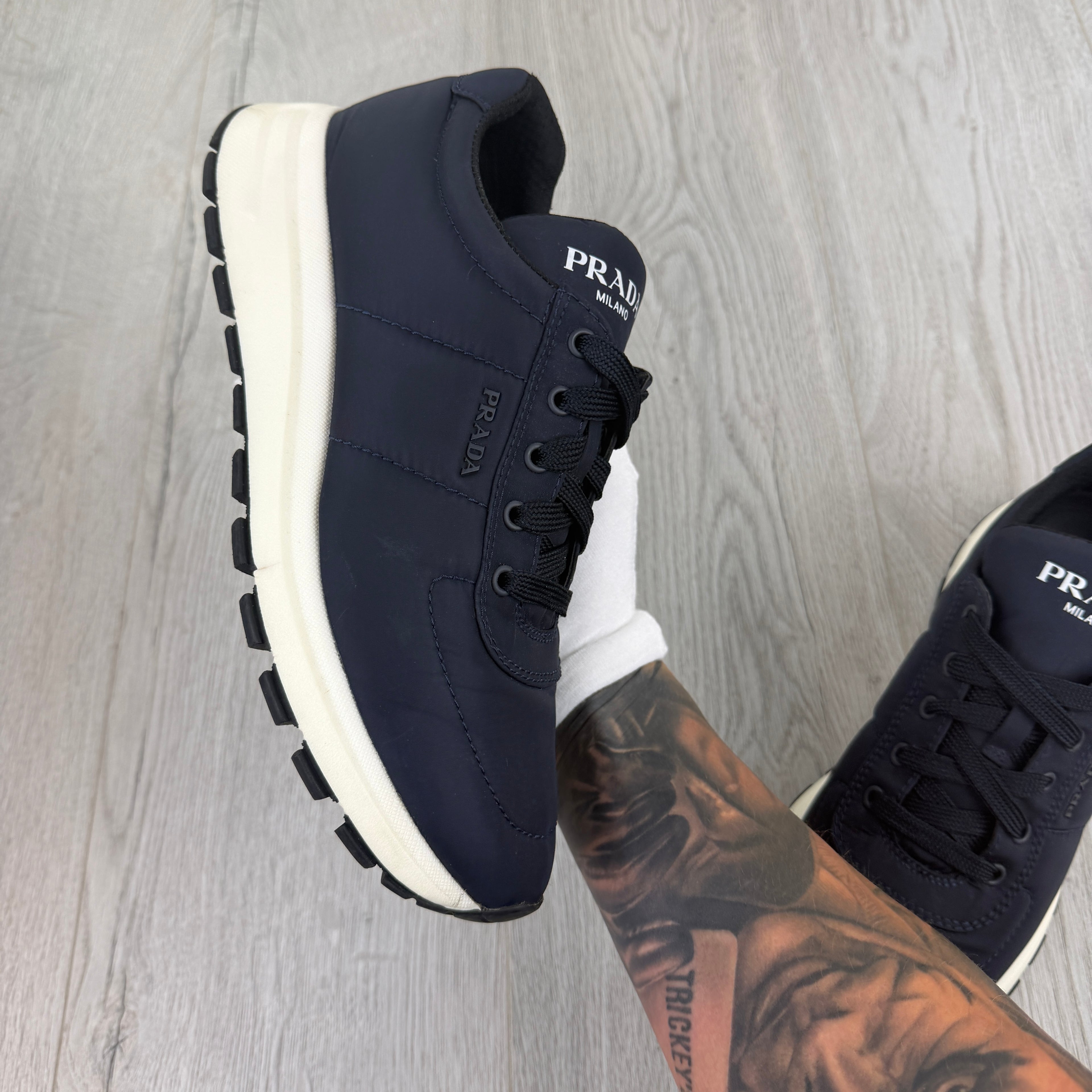 Prada Men’s Navy Trainers - Uk 7