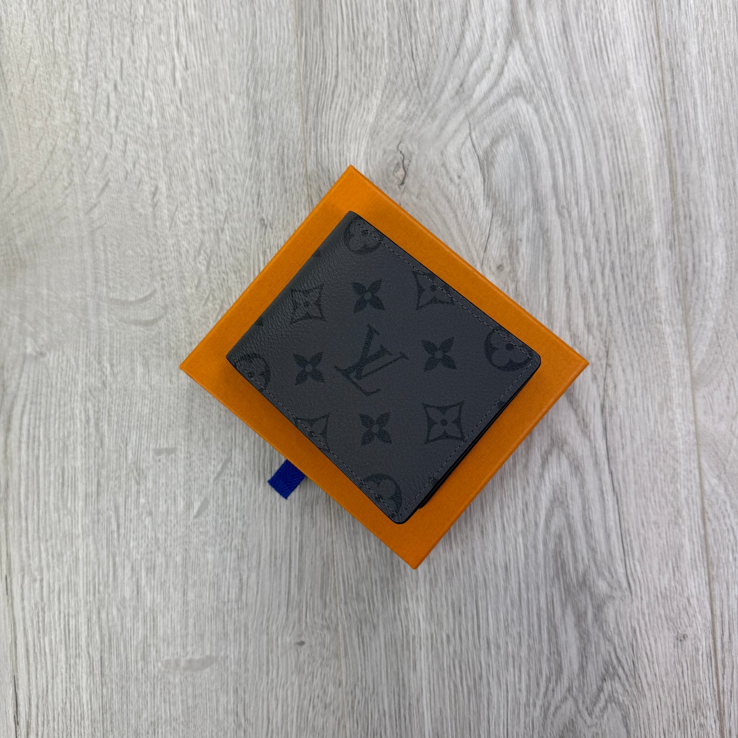 Louis Vuitton Men’s Monogram Graphite Leather Wallet