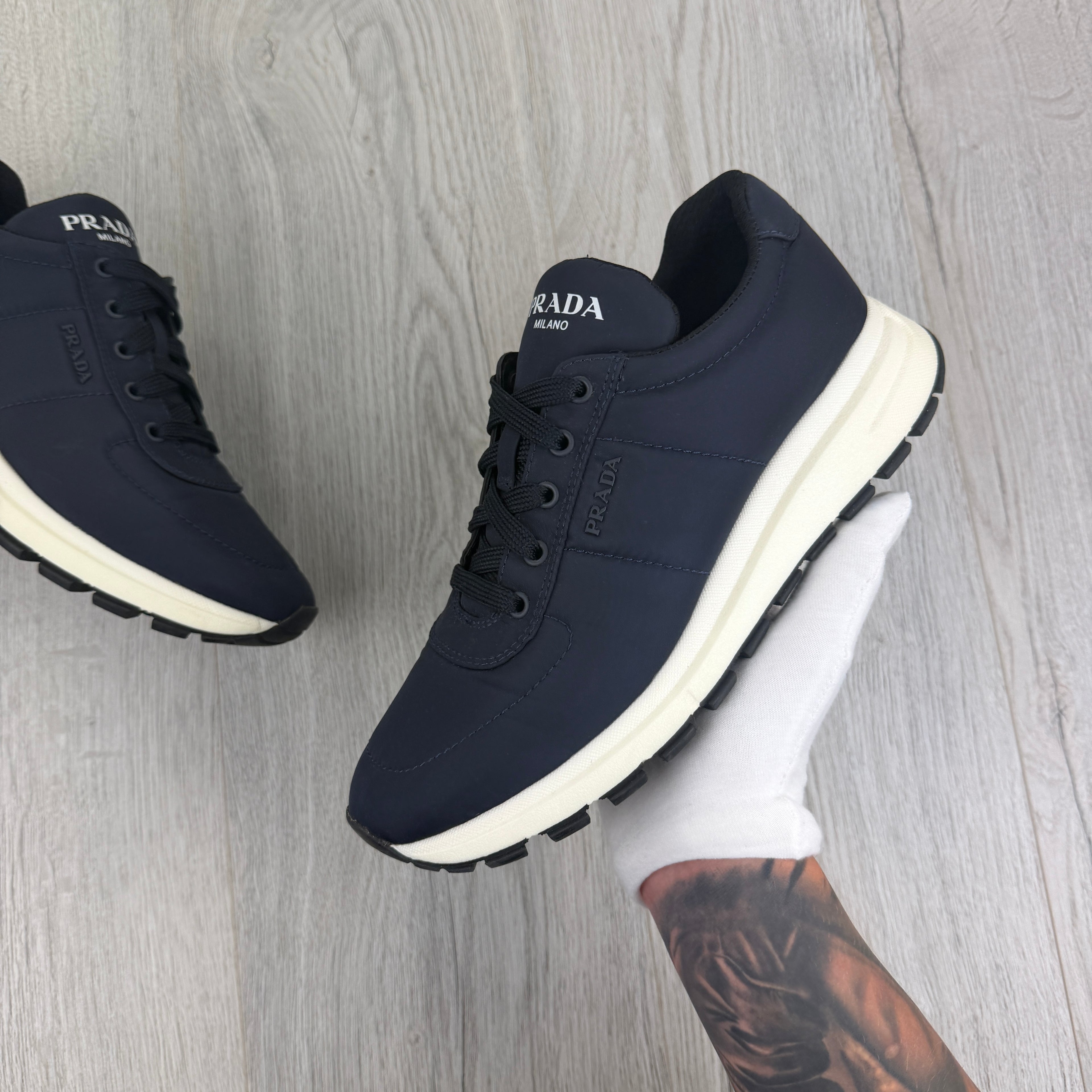 Prada Men’s Navy Trainers - Uk 7