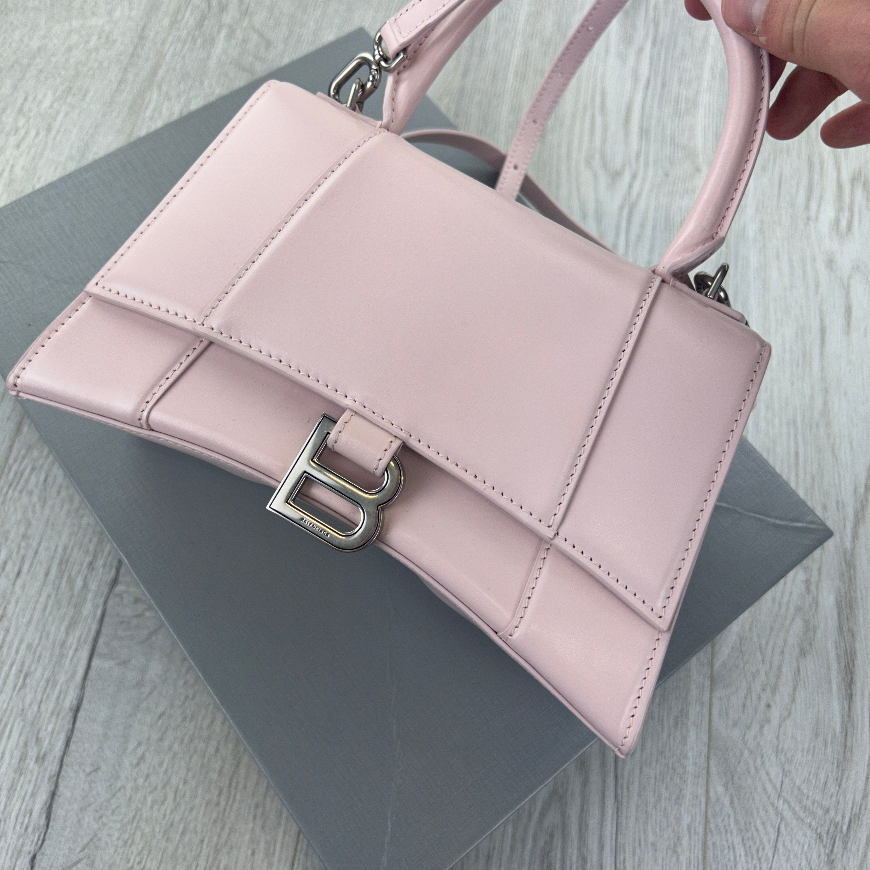 Balenciaga Women’s Pink Small Hourglass Handbag