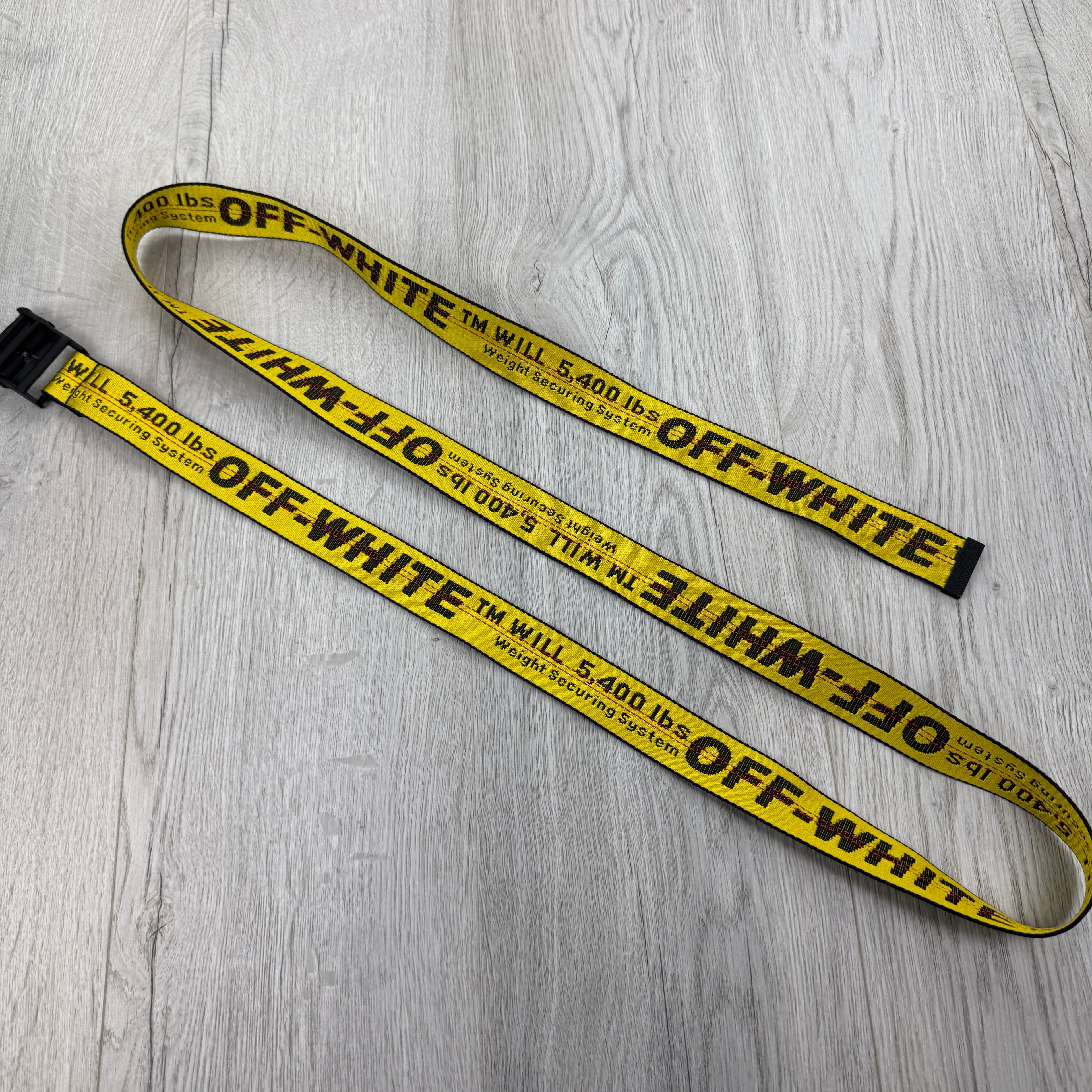 Off-white Men’s Classic Industrial Yellow Black Belt