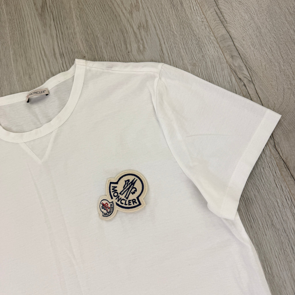 Moncler Men’s Double Logo White T-shirt