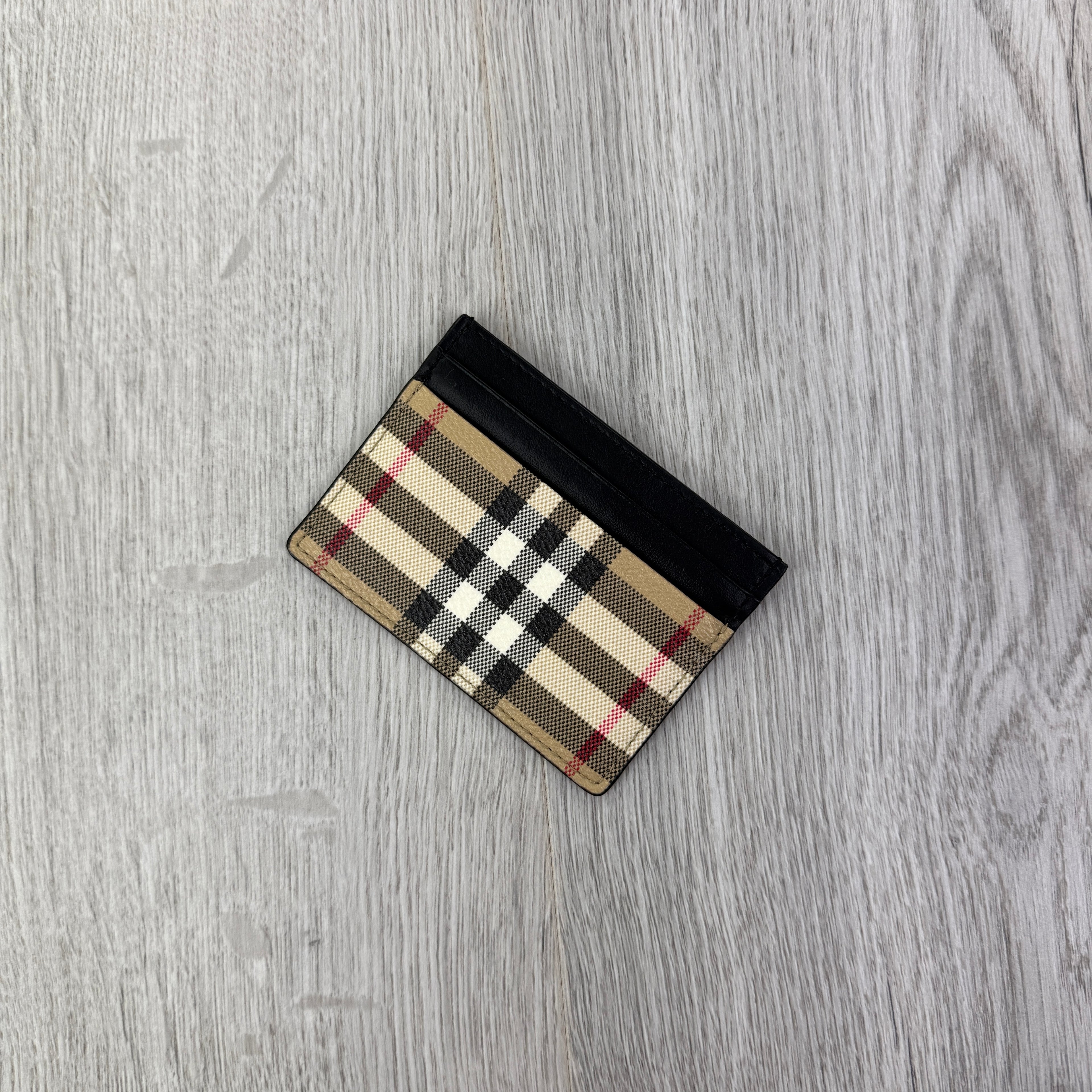 Burberry Vintage Check and Leather Card Case