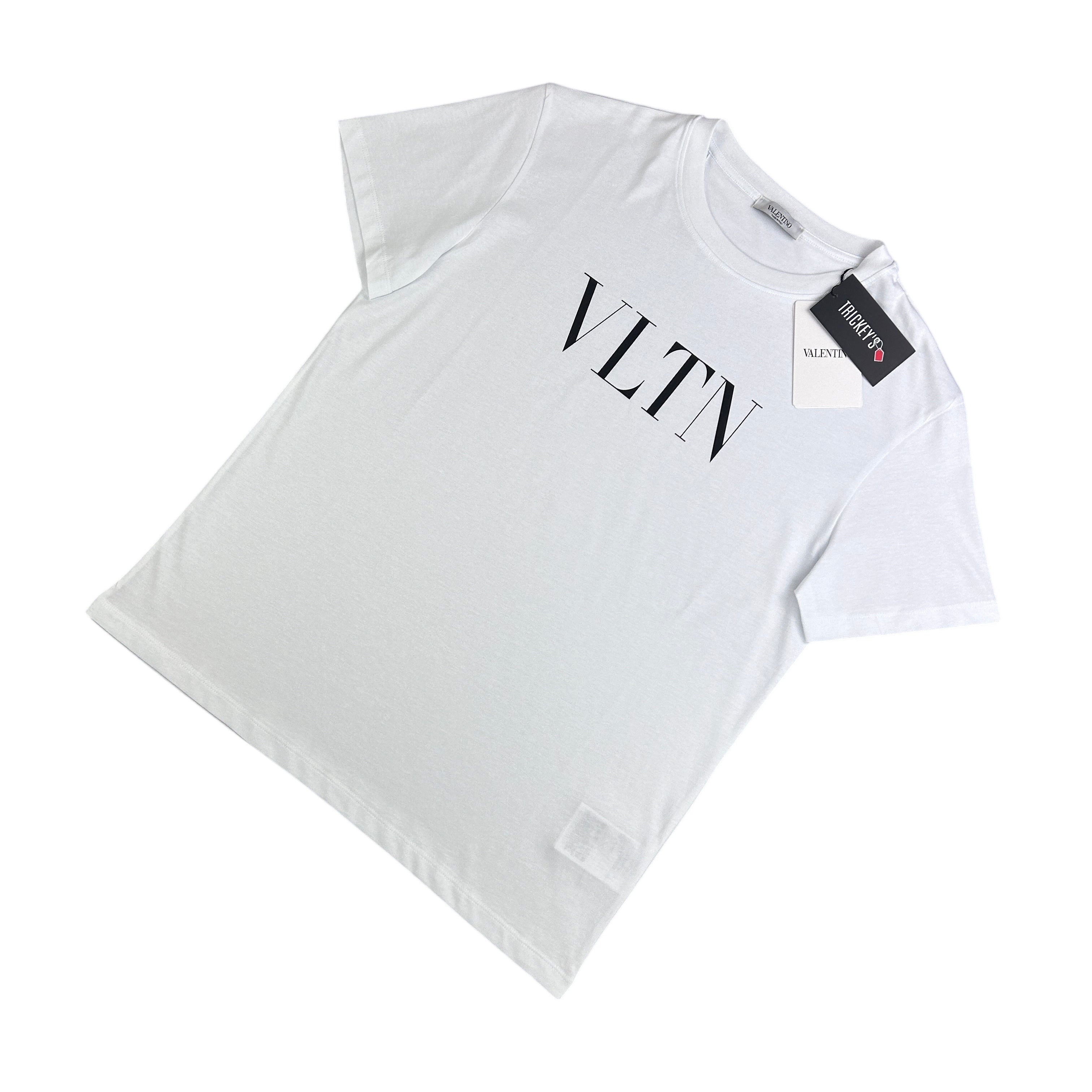 Valentino ‘VLTN’ Men’s White Slim T-shirt