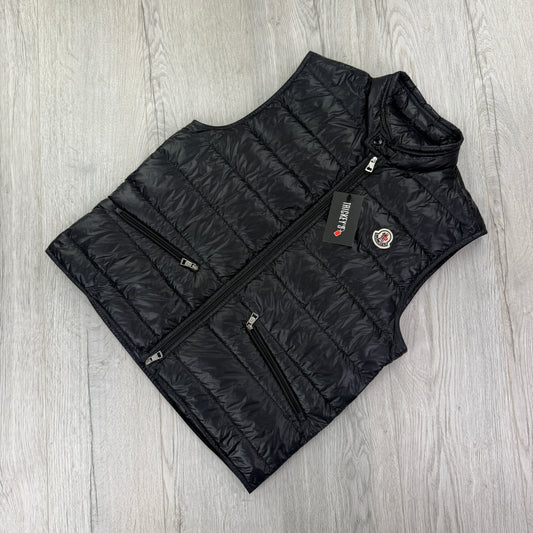 Moncler Men’s Black GUI Down Gilet - Size 3