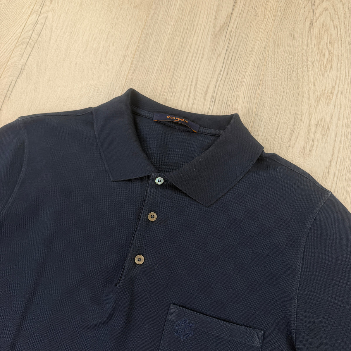 Louis Vuitton Men’s Navy Damier Polo - Large