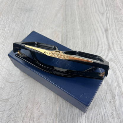 Louis Vuitton Men’s 1.1 Evidence Black & Gold Sunglasses
