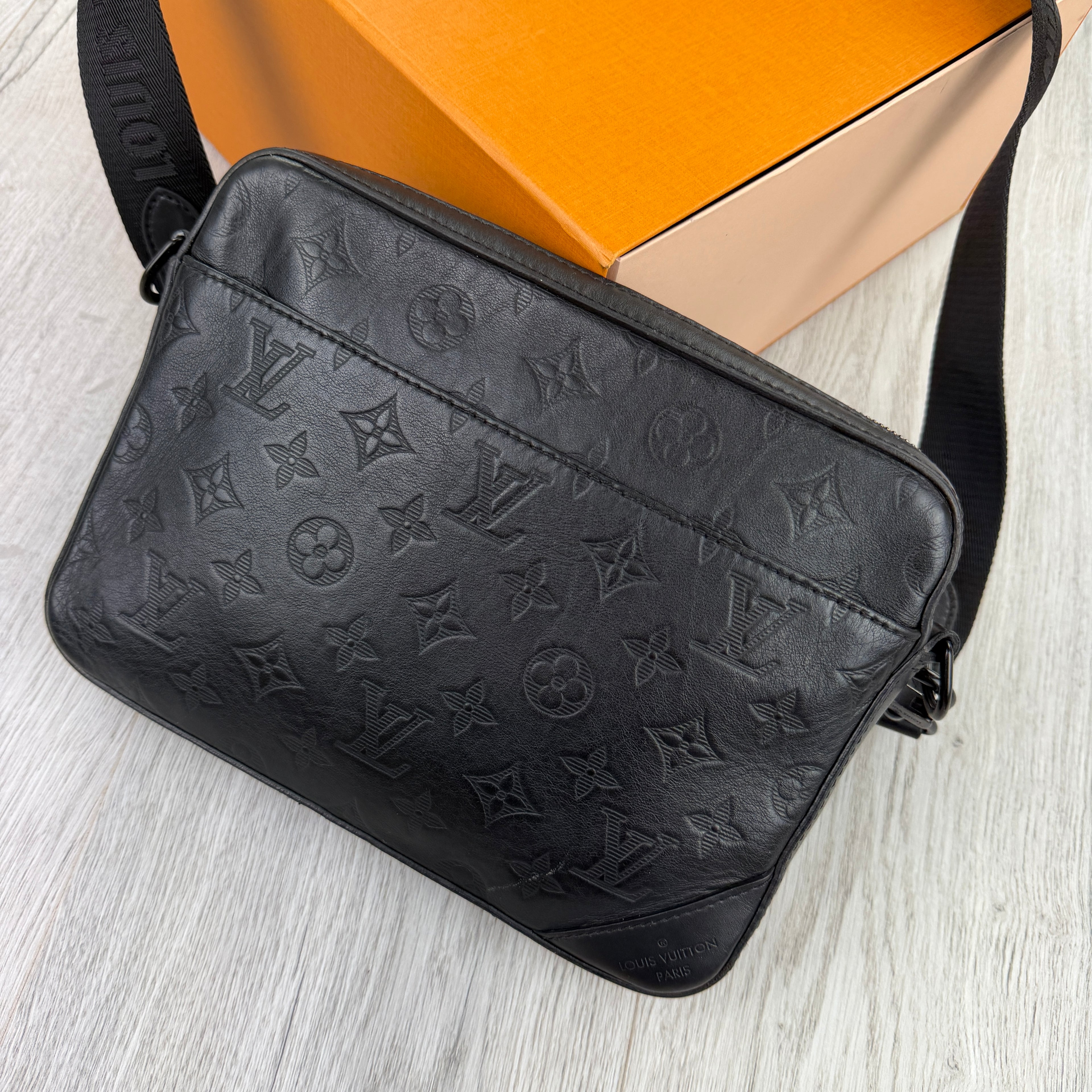Louis Vuitton Men’s Shadow Black Monogram Duo Messenger Bag