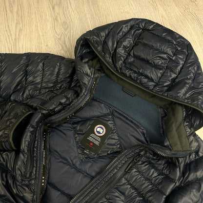 Canada Goose Men’s Navy Zip-up Hybridge Down Jacket - Small