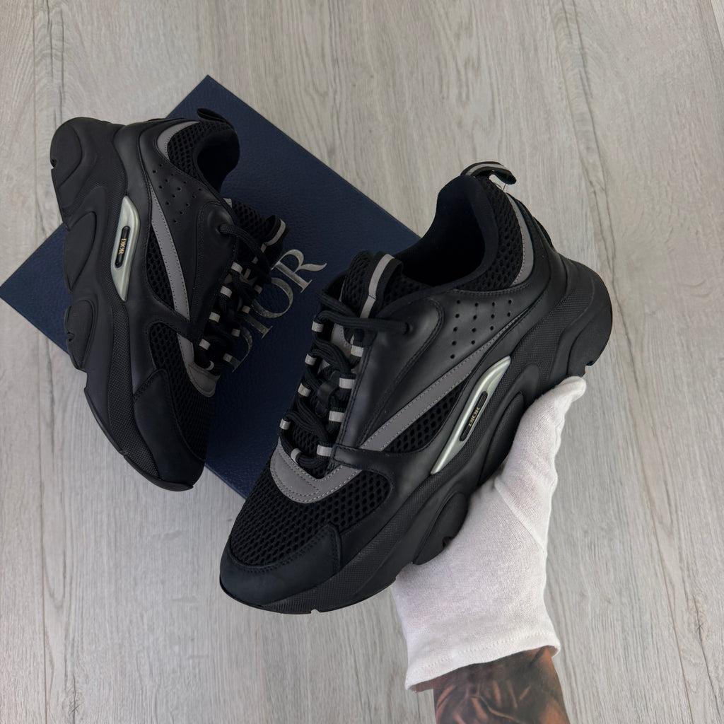 Dior B22 Men’s Triple Black Runners - 41 (Fit Uk 7)