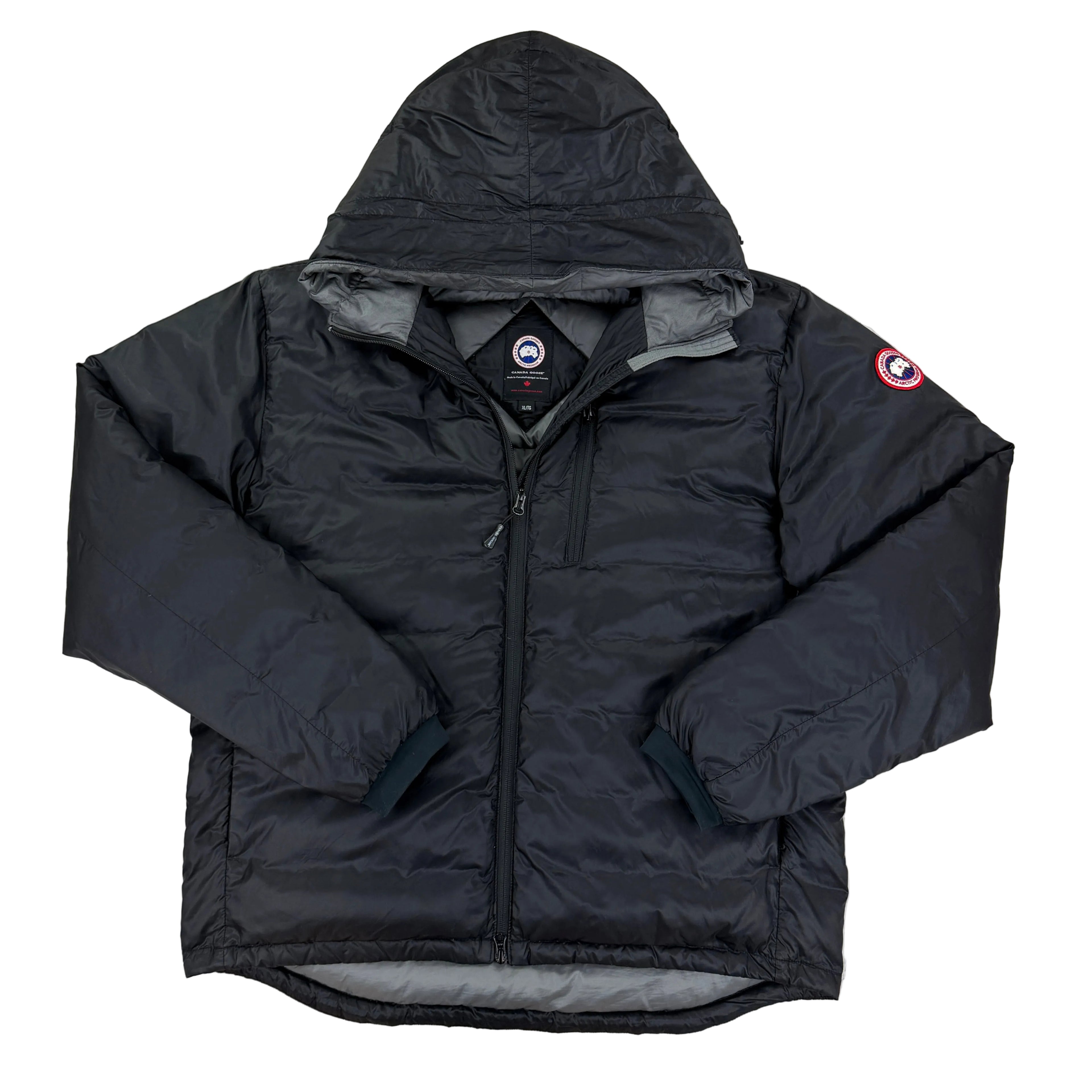 Canada Goose Men’s Black Zip-up Lodge Jacket - XL