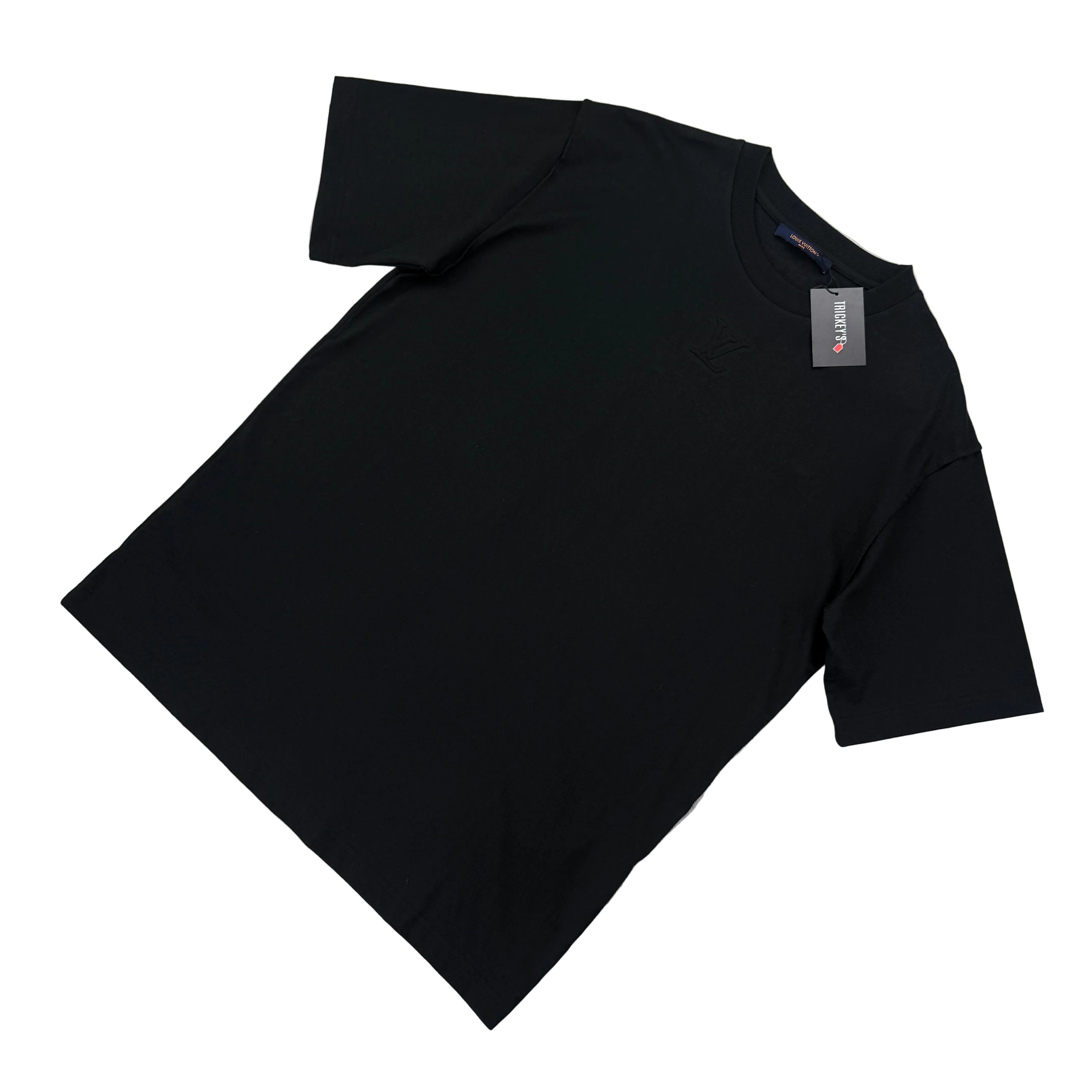 Louis Vuitton Men's Black Embossed T-shirt - XL