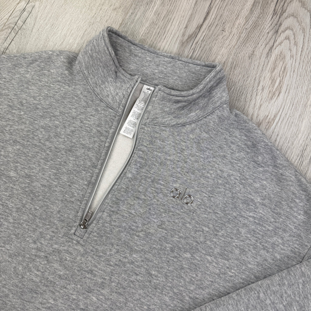 Alo Men’s Grey 1/4 Zip Fleece