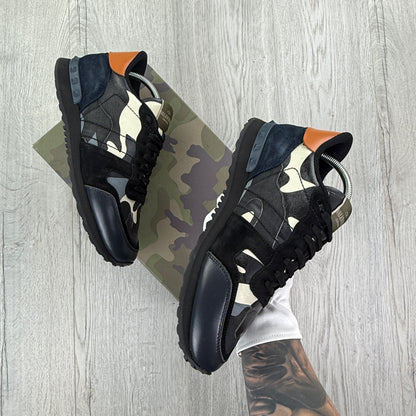 Valentino Men’s Camo Rockrunner Trainers - Uk 8