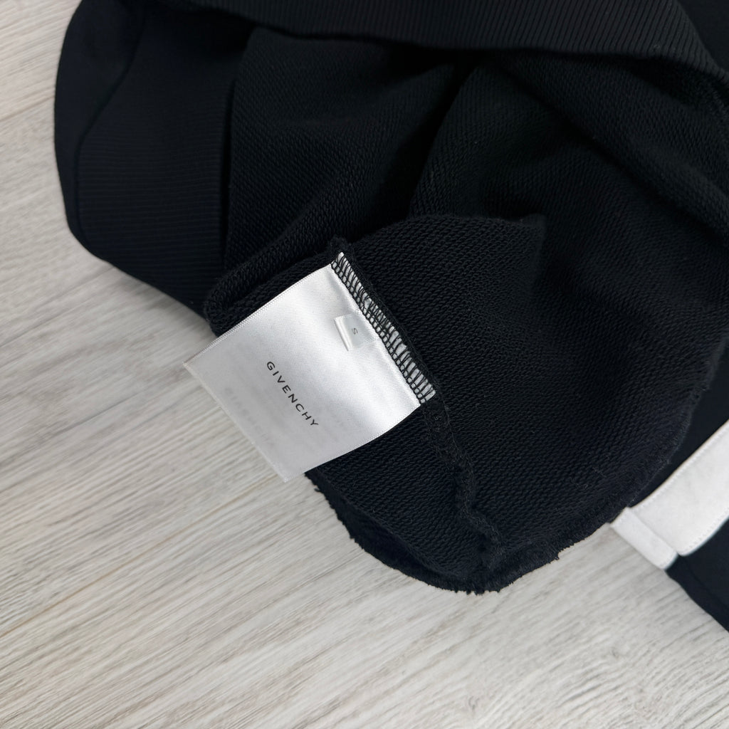 Givenchy Men’s Black Pullover Hoodie Embroidered Logo